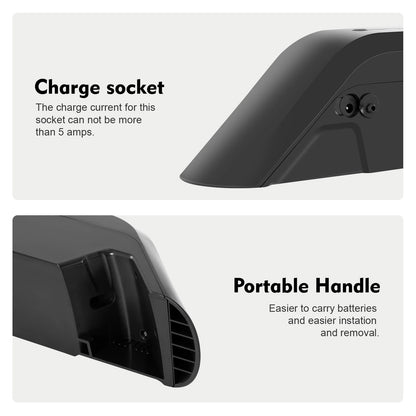 Batería de iones de litio de 48V 17.5Ah(841Wh) para tubo inferior de la batería para Himiway Cruiser y Cruiser Step-Thru