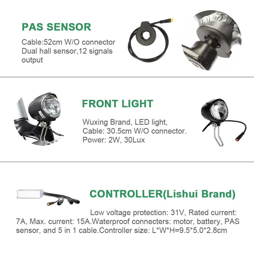 Kit de conversion pour vélo électrique 36V 250W 28"/700C Kit moteur avant pour vélo électrique Moteur de moyeu de vélo électrique en argent sans batterie