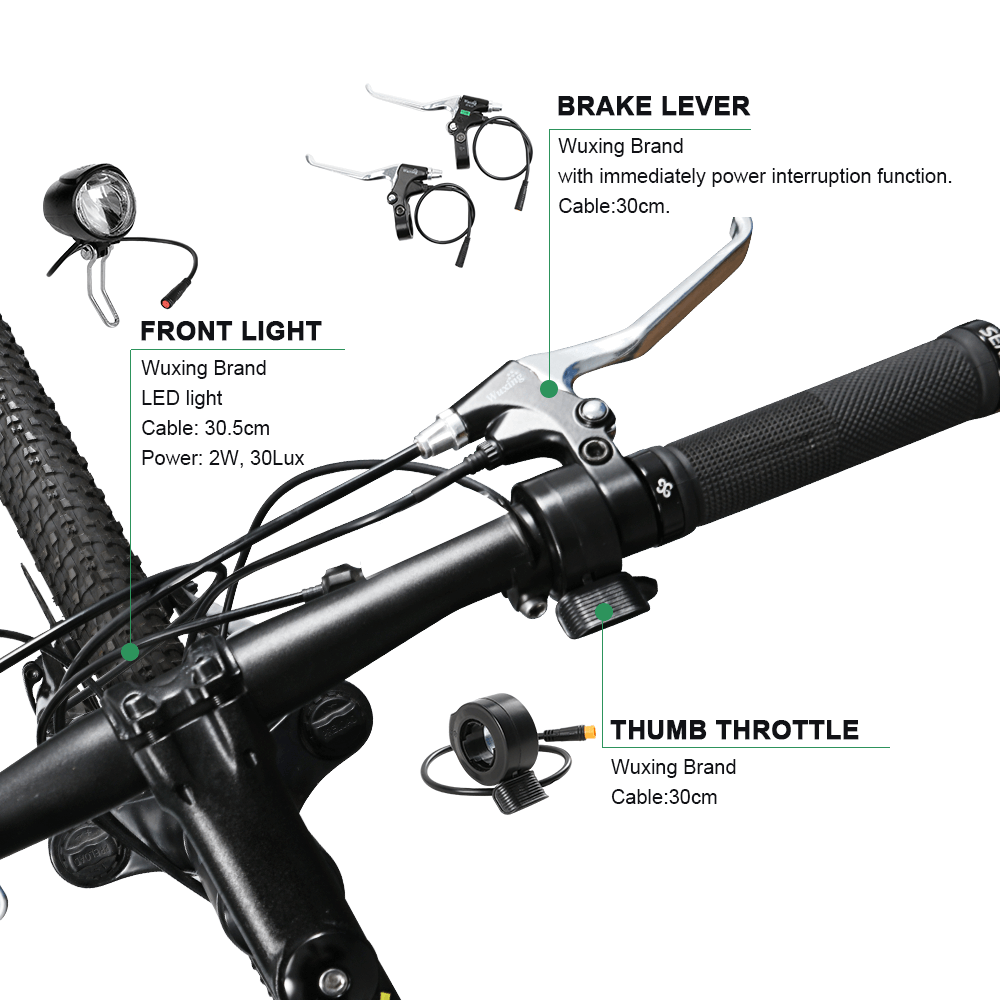 E-Bike Conversion Kit 36V 250W 28"(700C) Front Motor Kit with HL1 36V 15.6Ah Battery Hub Motor DIY