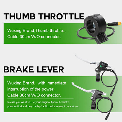 E-Bike Umbausatz 36V 250W 26" Frontmotor Kit mit HL1 36V 18Ah Akku Nabenmotor DIY Elektrofahrrad Conversion Kit