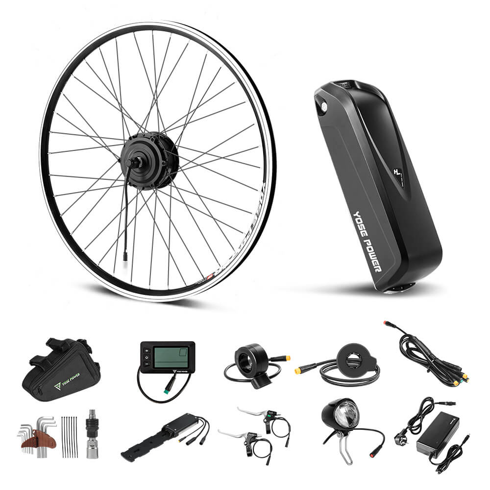 Big Sale! Second Hand E-Bike Conversion Kit 36V 250W 28"(700C) Front Motor Kit with HL1 36V 18Ah Battery Hub Motor DIY
