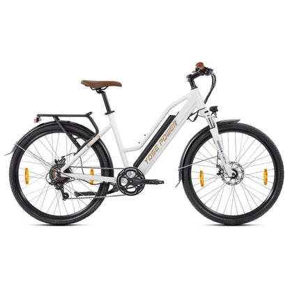 Yose Power City E-Bike mit Geschwindigkeit Pedal Sensor Elektrofahrrad Autumn A01