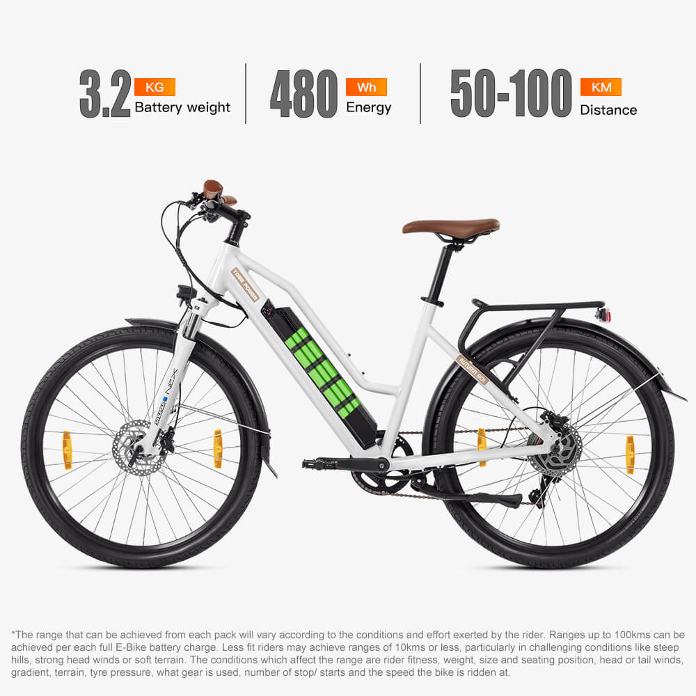 Yose Power City E-Bike with Torque Pedal Sensor Autumn A01-T
