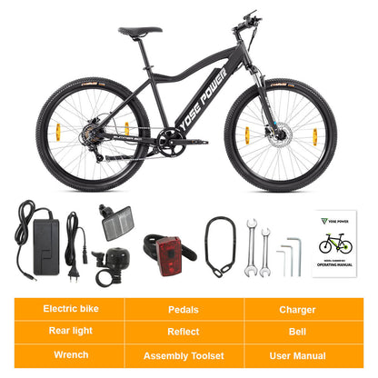 Yose Power Mountain E-Bike with Torque Sensor Summer B01-T BLK